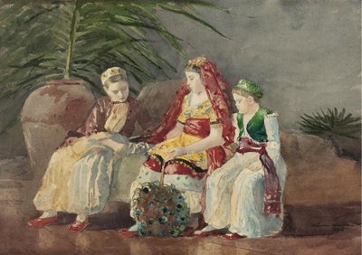 Kinder unter einer Palme von Winslow Homer